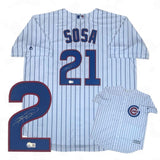 Sammy Sosa Autographed SIGNED Chicago Cubs Majestic Jersey - Beckett