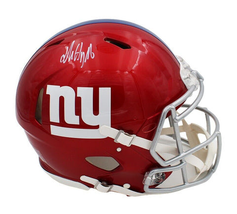 Jalin Hyatt Signed New York Giants Speed Authentic Flash NFL Helmet