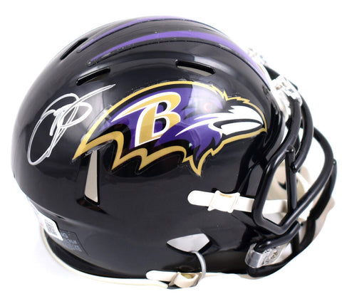 Odell Beckham Jr. Autographed Baltimore Ravens Speed Mini Helmet- Beckett W Holo