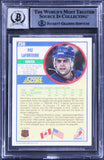 Islanders Pat LaFontaine Signed 1990 Score #250 Card Auto Graded 10! BAS Slabbed