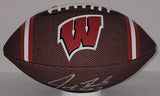 Browns HOF'er JOE THOMAS Signed Franklin Badgers Logo 10" Football AUTO JSA
