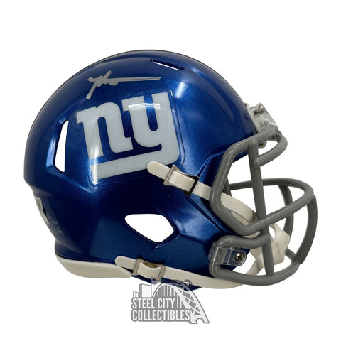 Malik Nabers Autographed New York Speed Mini Football Helmet - Fanatics
