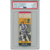 Michael Irvin Autographed/Signed Dallas Cowboys Ticket Stub NFL Debut PSA 51810