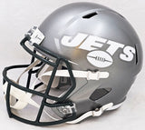 JOE NAMATH AUTOGRAPHED JETS FLASH GRAY FULL SIZE SPEED HELMET BECKETT 212597
