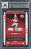 49ers Joe Montana Signed 2021 Elite Spellbound #15 #20/99 Card Auto 10! BAS Slab