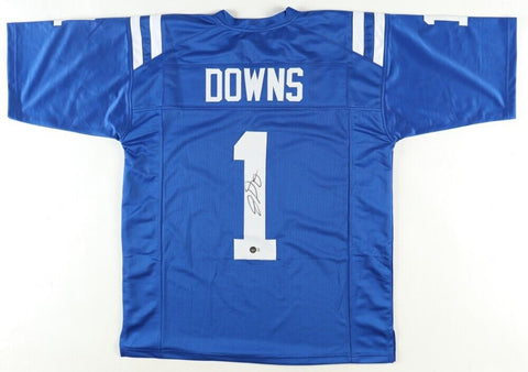 Josh Downs Signed Indianapolis Colt Jersey (Beckett) 2023 3rd Round Draft Pk W.R