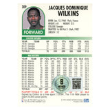 Dominique Wilkins Autographed 1995 NBA Hoops #309 Trading Card Beckett 54234