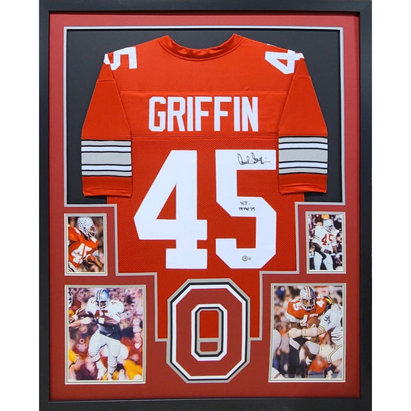 Archie Griffin Autographed Signed Framed Ohio State OSU Jersey BECKETT