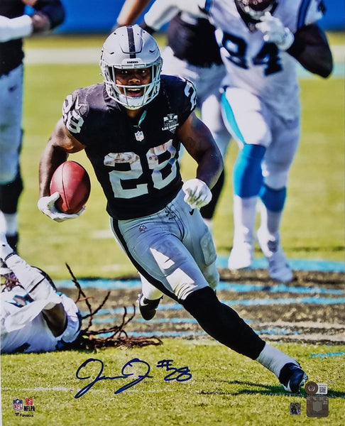 Josh Jacobs Autographed Las Vegas Raiders 16x20 Photo Beckett Witnessed #5