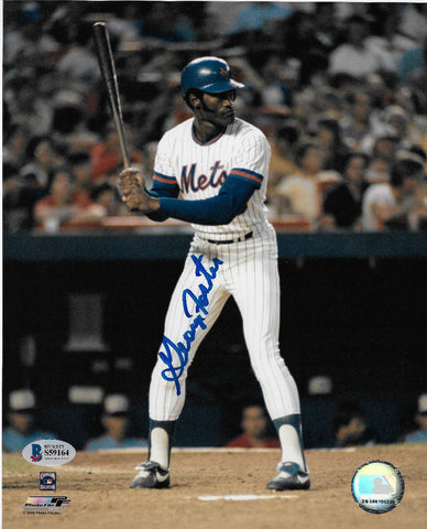 George Foster Autographed New York Mets 8x10 Photo Beckett Authenticated