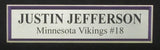 Justin Jefferson Signed Nike Jersey Minnesota Vikings Framed Beckett 200726