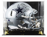Cowboys (3) Smith, Staubach, & White Signed F/S Speed Proline Helmet W/ Case BAS