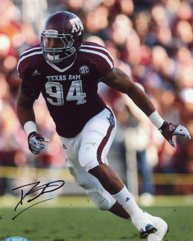DAMONTRE MOORE AUTOGRAPHED SIGNED TEXAS A&M AGGIES 8x10 PHOTO TRISTAR