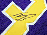 LSU SHAQUILLE SHAQ O'NEAL AUTOGRAPHED PURPLE JERSEY BECKETT WITNESS 215767