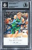 Mavericks Dirk Nowitzki Signed 2008 UD First Edition #36 Card BAS Slabbed