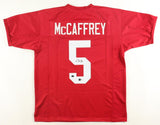 Christian McCaffrey Signed Stanford Cardinal Jersey (Beckett) 49ers All Pro R.B.