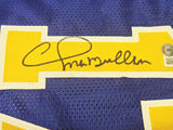 WARRIORS CHRIS MULLIN AUTOGRAPHED SIGNED BLUE JERSEY BECKETT WITNESS 232591