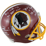 Rypien Theismann Williams Signed Washington Redskins F/S Helmet SB Beckett 49322