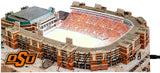 Barry Sanders Signed Oklahoma State 13" Replica Stadium w/Heisman'88 - (SS COA)