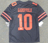49ERS JIMMY GAROPPOLO AUTOGRAPHED BLACK NIKE VAPOR TWILL JERSEY L TRISTAR 177432