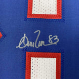 FRAMED Autographed/Signed ANDRE REED 35x39 Buffalo White Jersey JSA COA