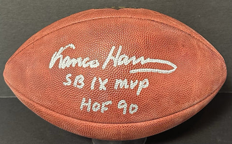 Franco Harris Signed Wilson Duke Football Steelers SB MVP HOF 90 Auto Fanatics