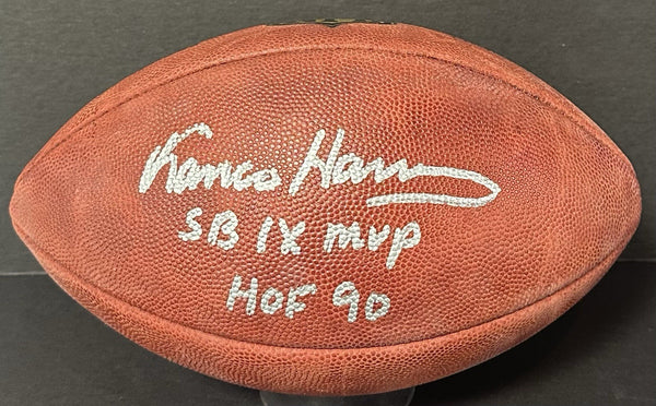 Franco Harris Signed Wilson Duke Football Steelers SB MVP HOF 90 Auto Fanatics