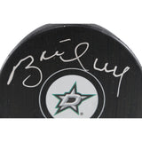 Brett Hull Autographed/Signed Dallas Stars Logo Puck Beckett 53386