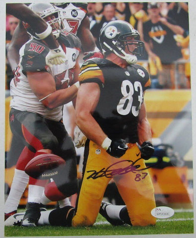 Heath Miller Pittsburgh Steelers Autographed/Signed 8x10 Photo JSA 130074
