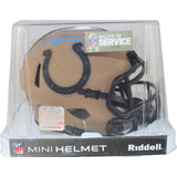 Jonathan Taylor Autographed Indianapolis Colts 23 STS Mini Helmet Fanatics 53679