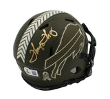Thurman Thomas Signed Buffalo Bills Speed Salute to Service Mini Helmet