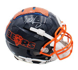 Mike Singletary Signed Chicago Bears Schutt F7 Authentic Hydro Navy NFL Helmet