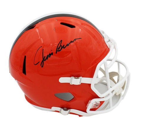 Jim Brown Signed Cleveland Brown Speed Full Size NFL Helmet