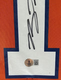 Bo Nix Autographed Nike Throwback Broncos Jersey - Lighted Shadowbox Beckett COA