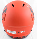 Ja'Marr Chase Autographed Bengals F/S Rave Speed Helmet - Beckett W Hologram