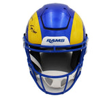 Kurt Warner, Holt, Faulk, Smith Signed Los Angeles Rams SpeedFlex NFL Helmet