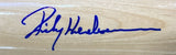 Rickey Henderson A's Signed Tan Rawlings Adirondack Baseball Bat BAS ITP