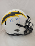 TRE HARRIS SIGNED LOS ANGELES CHARGERSLUNAR ECLIPSE AUTHENTIC HELMET BECKETT