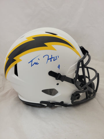 TRE HARRIS SIGNED LOS ANGELES CHARGERSLUNAR ECLIPSE AUTHENTIC HELMET BECKETT