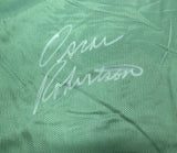 Bucks Oscar Robertson Autographed Green Champion Jersey Beckett QR #BS30057