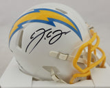 JC JACKSON SIGNED LOS ANGELES CHARGERS SPEED SPEED MINI HELMET JSA