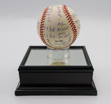 Ernie Banks Autographed five inscription baseball HMG COA