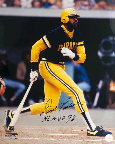 Dave Parker Signed Pirates Black Jersey Action 16x20 Photo w/NL MVP 78 -(SS COA)