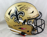 Ricky Williams Autographed NO Saints F/S SpeedFlex Helmet w/Stats - JSA W Auth