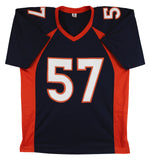 Dre Greenlaw Authentic Signed Navy Pro Style Jersey Autographed BAS Witnessed