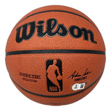 Patrick Ewing New York Knicks Signed NBA Wilson I/O Basketball BAS