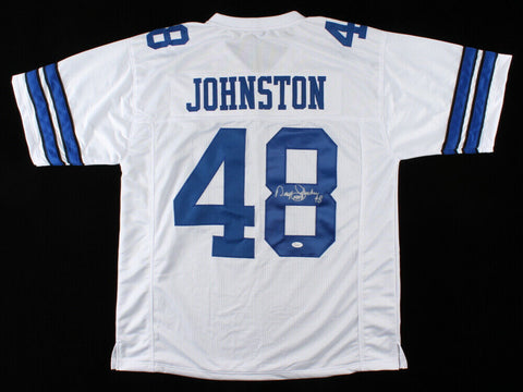 Daryl Johnston Signed Dallas Cowboys Jersey (JSA COA) 3xSuper Bowl Champ / Moose