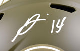George Pickens Autographed Steelers F/S Salute to Service Speed Helmet- JSA W