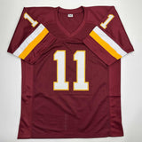 Autographed/Signed Mark Rypien SB XXVI MVP Washington Burgundy Jersey JSA COA