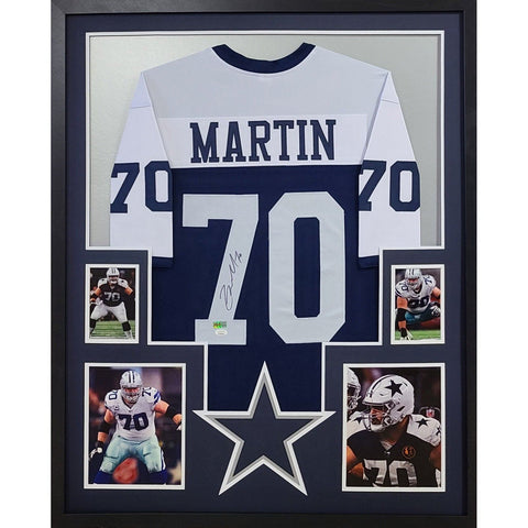 Zack Martin Autographed Signed Framed Dallas Cowboys Jersey JSA